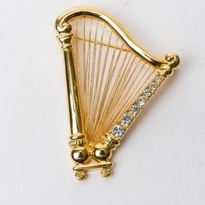 Monet - Harp Brooch